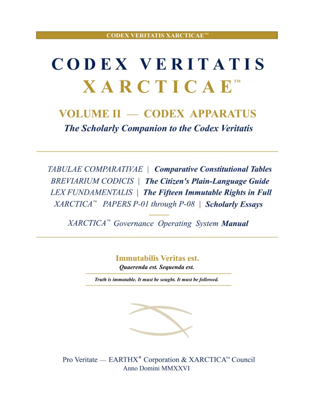 CODEX VERITATIS XARCTICAE™: Volume II — Codex Apparatus