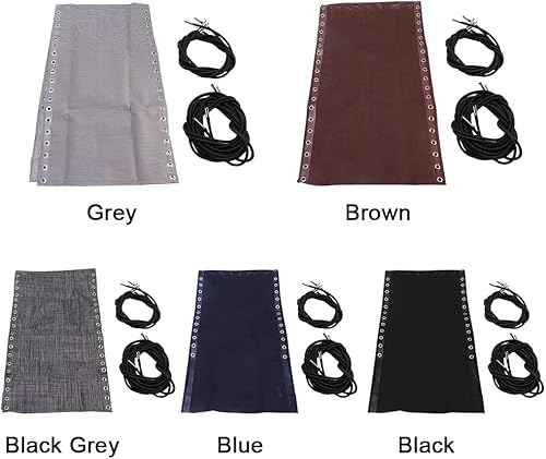 Miniatura 5 de EKDJKK Tela de repuesto para silla, tela antigravedad con cuerdas, accesorios para silla, silla reclinable elástica para patio (negro)