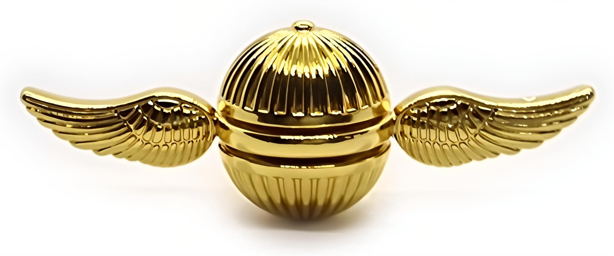 Harry Potter Snitch Fidget Toy Hand Spinner Gadget Fidget Toys For Kids & Adults Great Stocking Fillers For Kids Metal Sensory Harry Potter Toys Gadget Spinning Top Focus Toy Fingertip (Chrome Gold)
