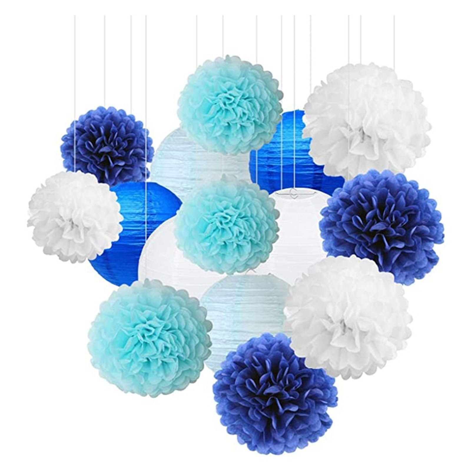 Paper Pompom Round Paper Ball Lantern Pom Poms