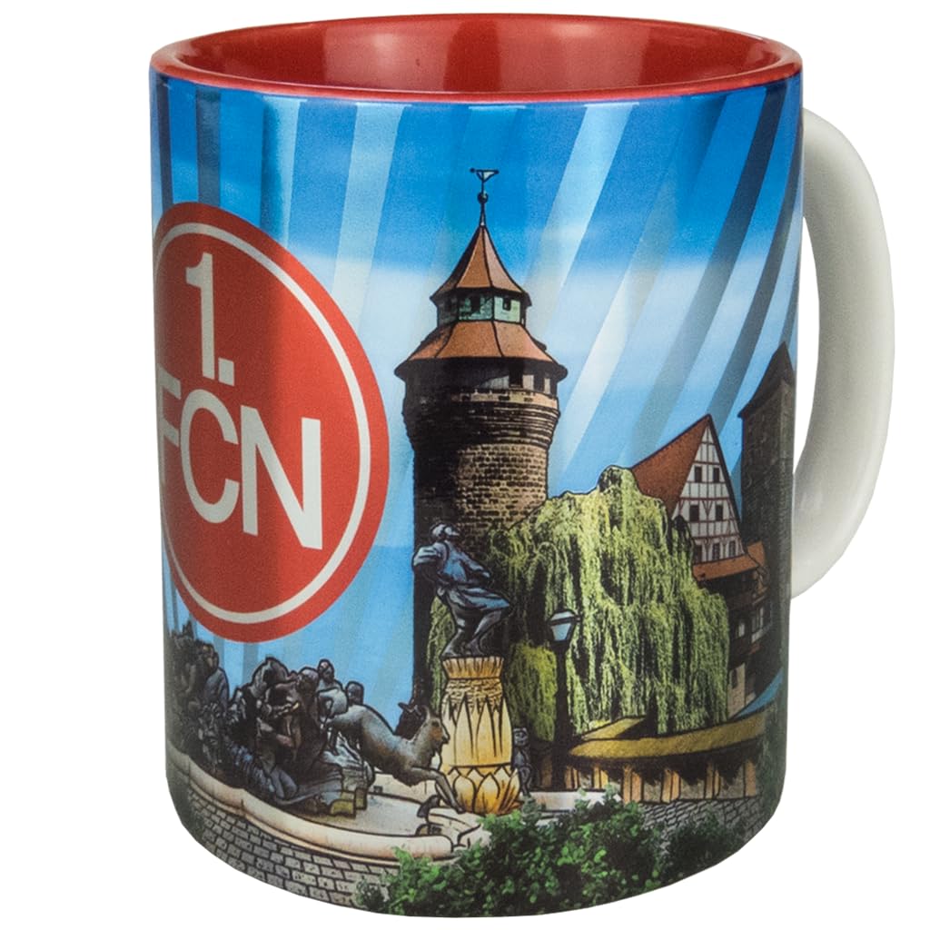 1. FC Nürnberg Tasse Rhinola - Offizielle Kindertasse Mit Maskottchen - 175 Ml