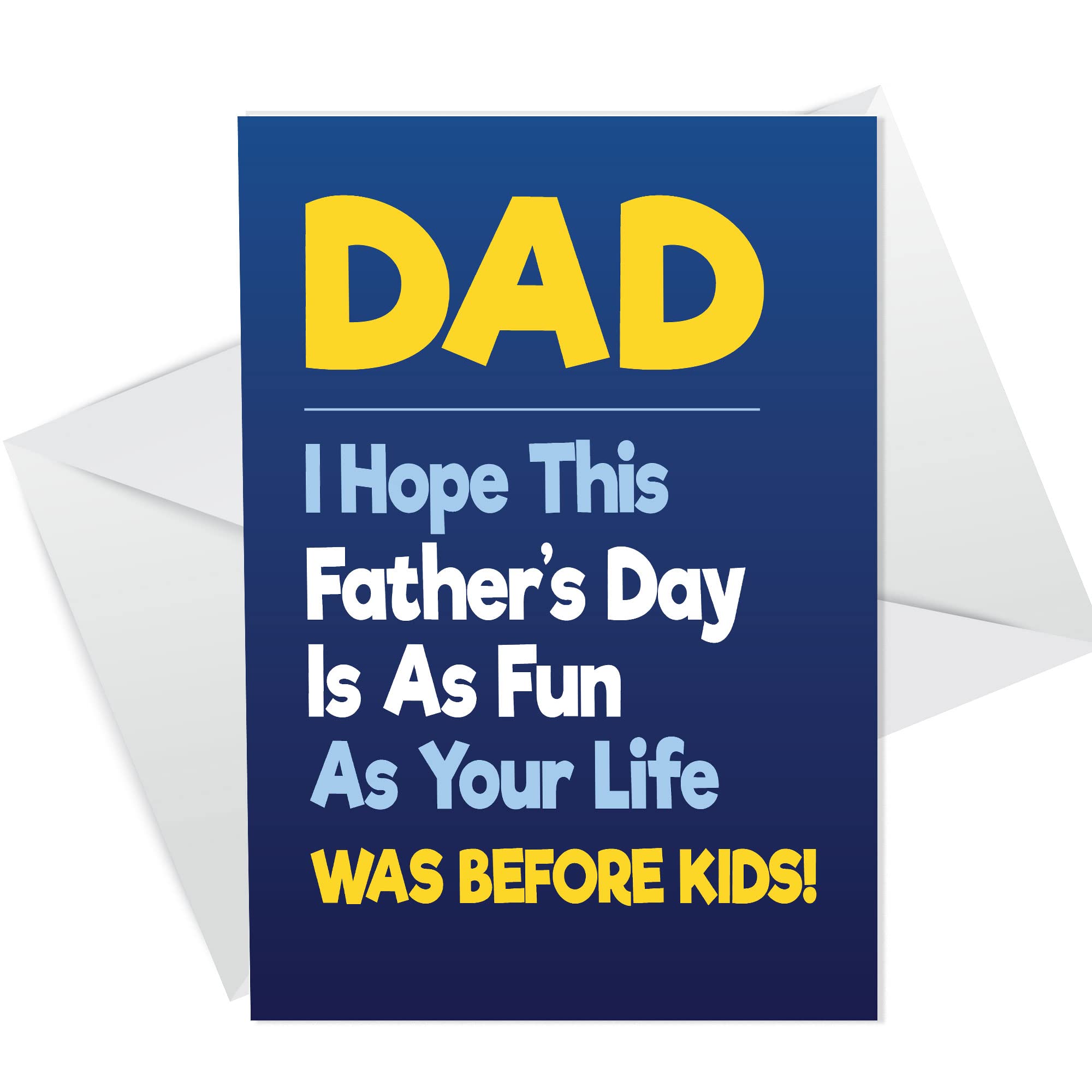 RED OCEAN Funny Dad Fathers Day Card Funny Dad Card From Daughter Son Joke Humour Card
