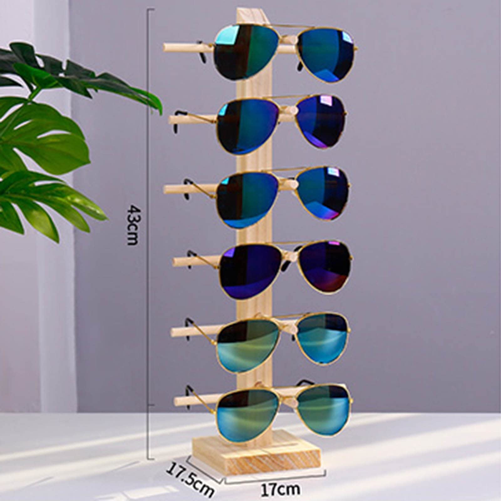 Espositore Per Occhiali In Legno - Porta Occhiali Da Sole E Da Vista Per Negozi, Capacit&agrave; 12 Paia
