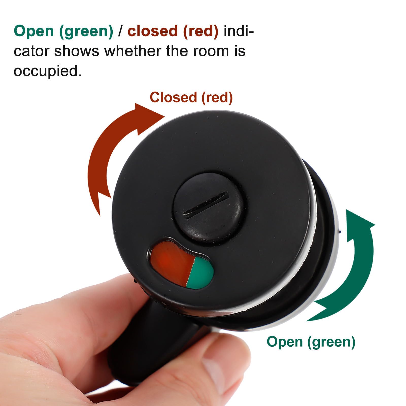 jojofuny Accessories for 5 Door Lock Display Door Latch Door Locks Lock Divider Indicator Light Privacy Lock for Public Toilet Toilet Door Lock Tub Accessories - Image 2
