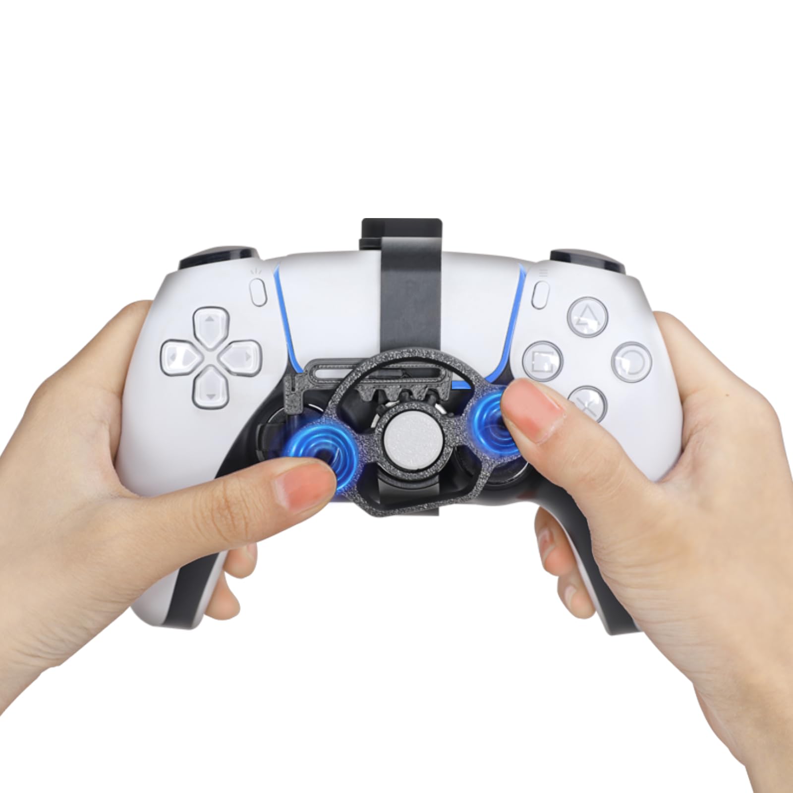 KIPYENB Mini Steering Wheel Attachment for PS5 Game Controller Remote Control AccessoriesAccessories For Playstation 5 Racing Games Controller