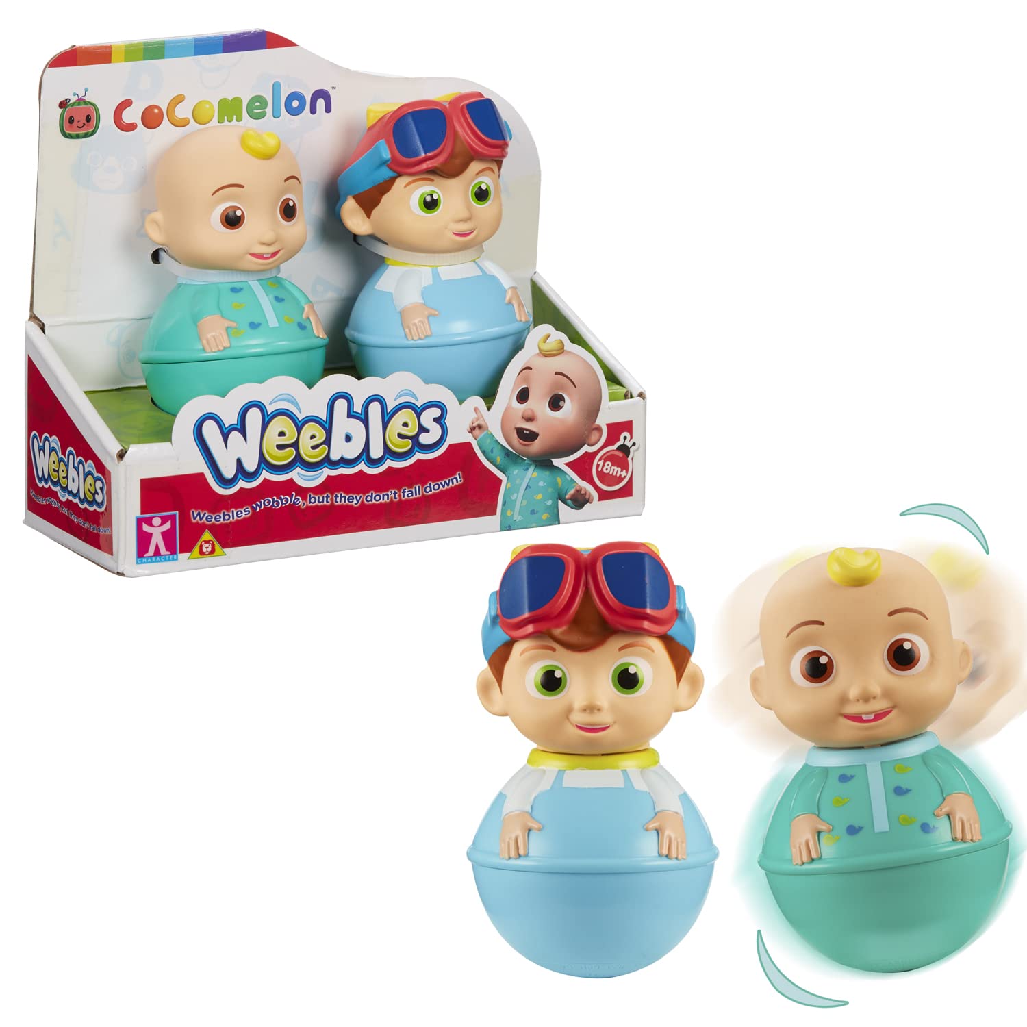 WeeblesCOCOMELON - Set of 2 Figures - JJ Pyjamas + Tom Tom