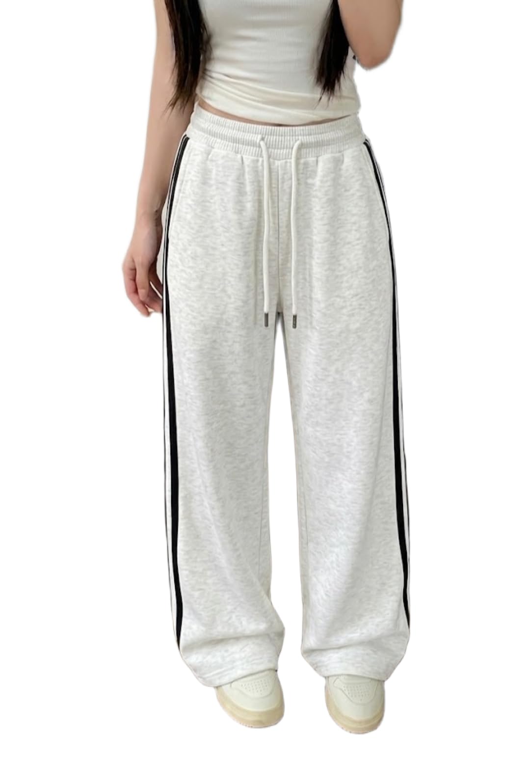 dockstreet Track Pant for Women || Baggy Fit || Track Pants || Full Elastic Jogger Track Pant ||-picture-16