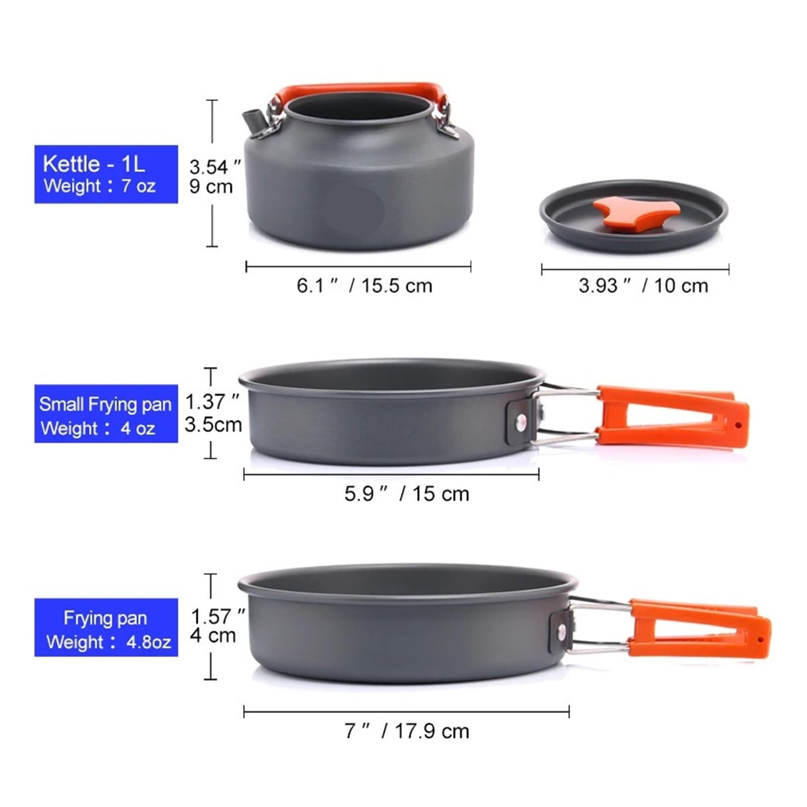 Set di pentole da campeggio Outdoor Stoviglie Utensili da cucina Escursionismo Picnic Attrezzature da viaggio Fornello turistico