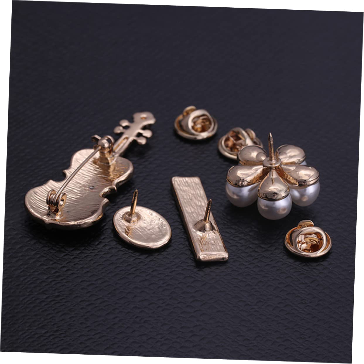 SOIMISS 20pezzi Spilla Violino Elegante Per Donne Spille Musicali Per Abbigliamento Accessori Moda Per Amanti Della Musica