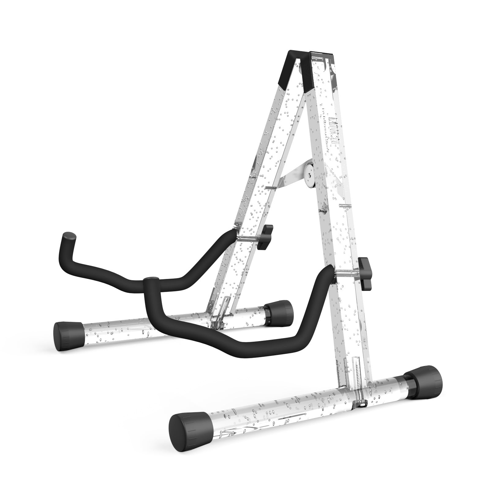 MUSO Gitarrenständer, Akustikgitarrenständer, Acryl, klassischer E-Gitarrenständer, faltbarer Bassgitarrenständer, Gitarrenzubehör (Kristallblase)