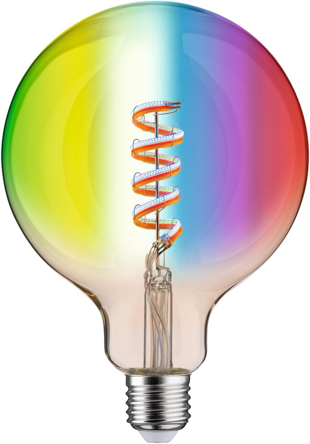 Paulmann 29162 Filament 230V Good House Zigbee LED Globe G125 E27 470lm 6.3W RGBW+ Dimmable Gold Bulb, Single Pack