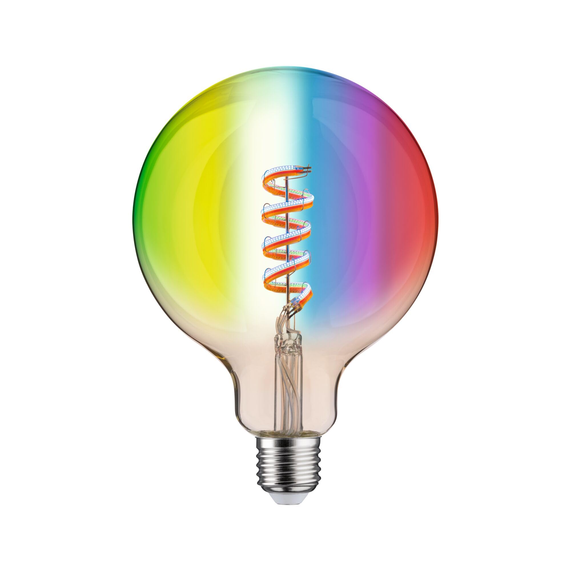 Paulmann 29162 Filament 230V Smart Home Zigbee LED Globe G125 E27 470lm 6,3W RGBW+ gradable Doré ampoule