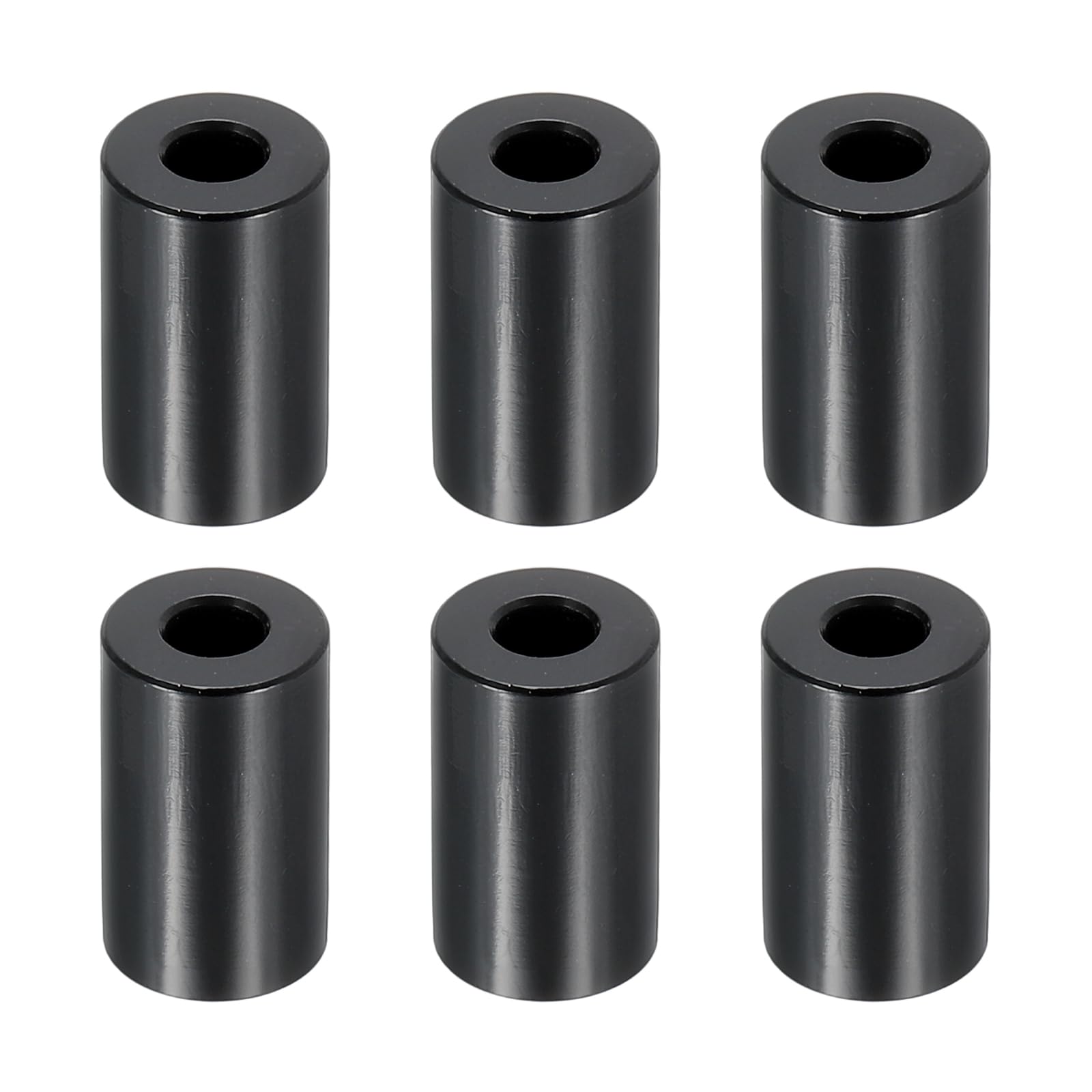 PATIKIL M5 Aluminum Spacers, 6 Pcs Metal Spacers Aluminum 5.2mm ID x 12mm OD x 20mm L Aluminum Spacer Screw Standoff Round for 1/5" or M5 Screw Bolts,