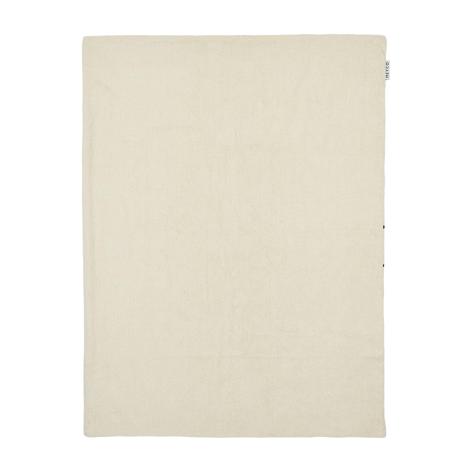 MEYCO Babydecke 100x150cm Musselin/Frottee Sweet Heart Soft Sand | 100% Baumwolle - Oeko Tex zertifiziert - TOG 1.5 - vielseitig einsetzbar - kuschelig & atmungsaktiv - waschbar