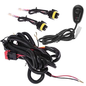 MDEOOSKY Fog Light Wiring Harness Kit Fog Lamp LH+RH Replacement for Chevy Silverado 1500 1500HD 2500HD 2500 3500 3500HD 2003-20062007 Classic