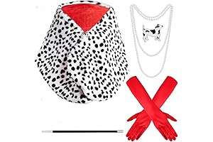 Women's Halloween Dalmatian Costume Set: Unleash Your Inner Cruella