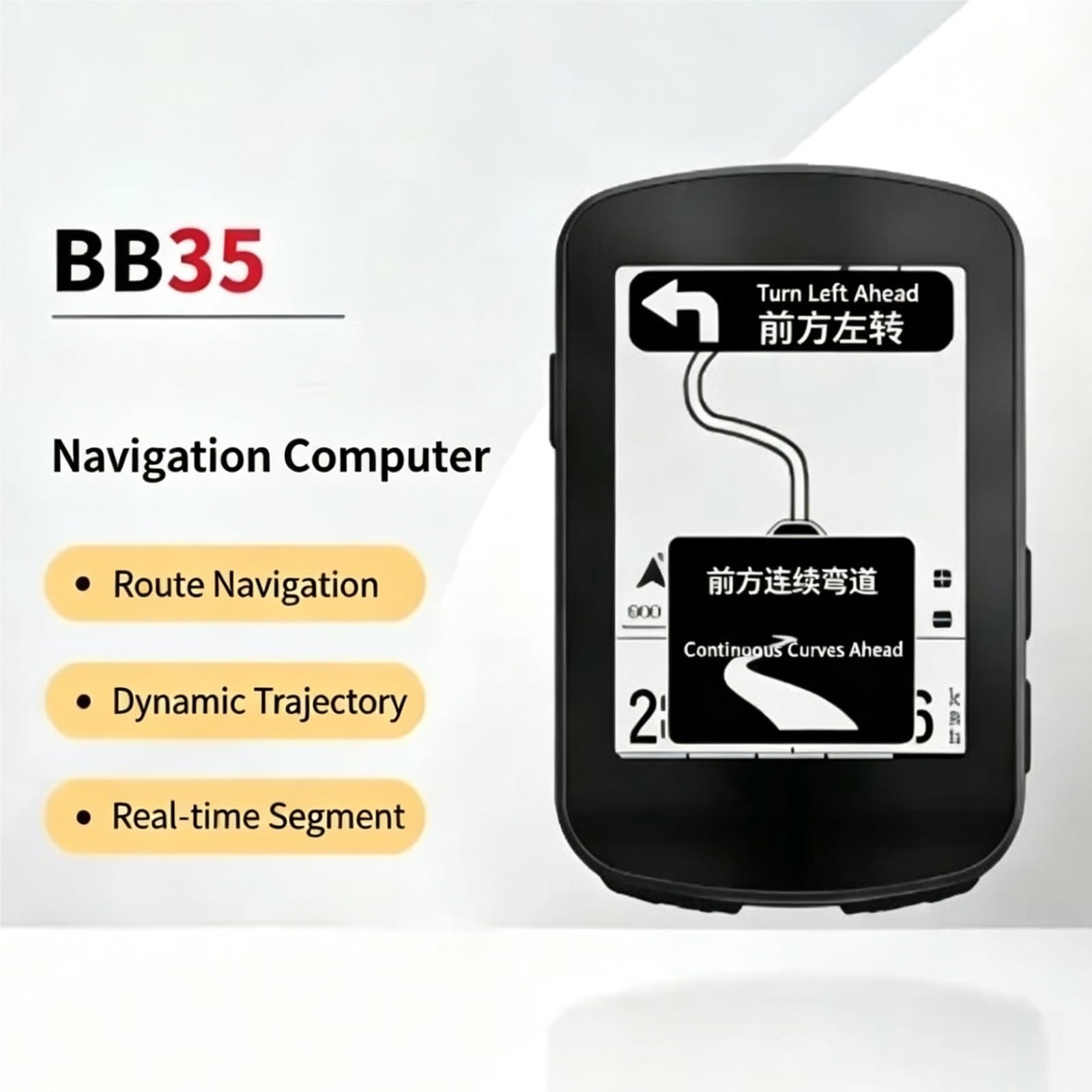 BB35 Computer da bici GPS IPX7 impermeabile con segmento di navigazione e cambio elettronico(GPS Computer)