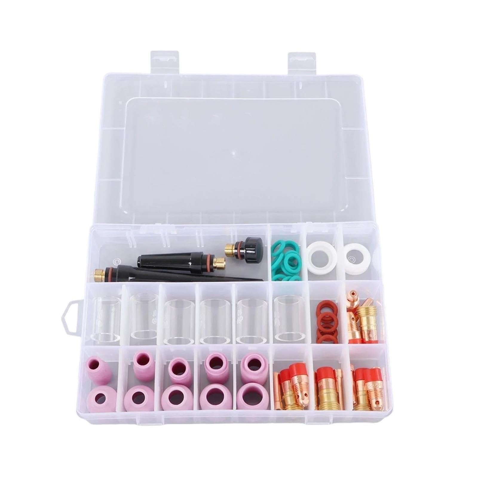Buse en céramique de consommables de soudage TIG, Ensemble de 55 pièces for WP 17 18 26