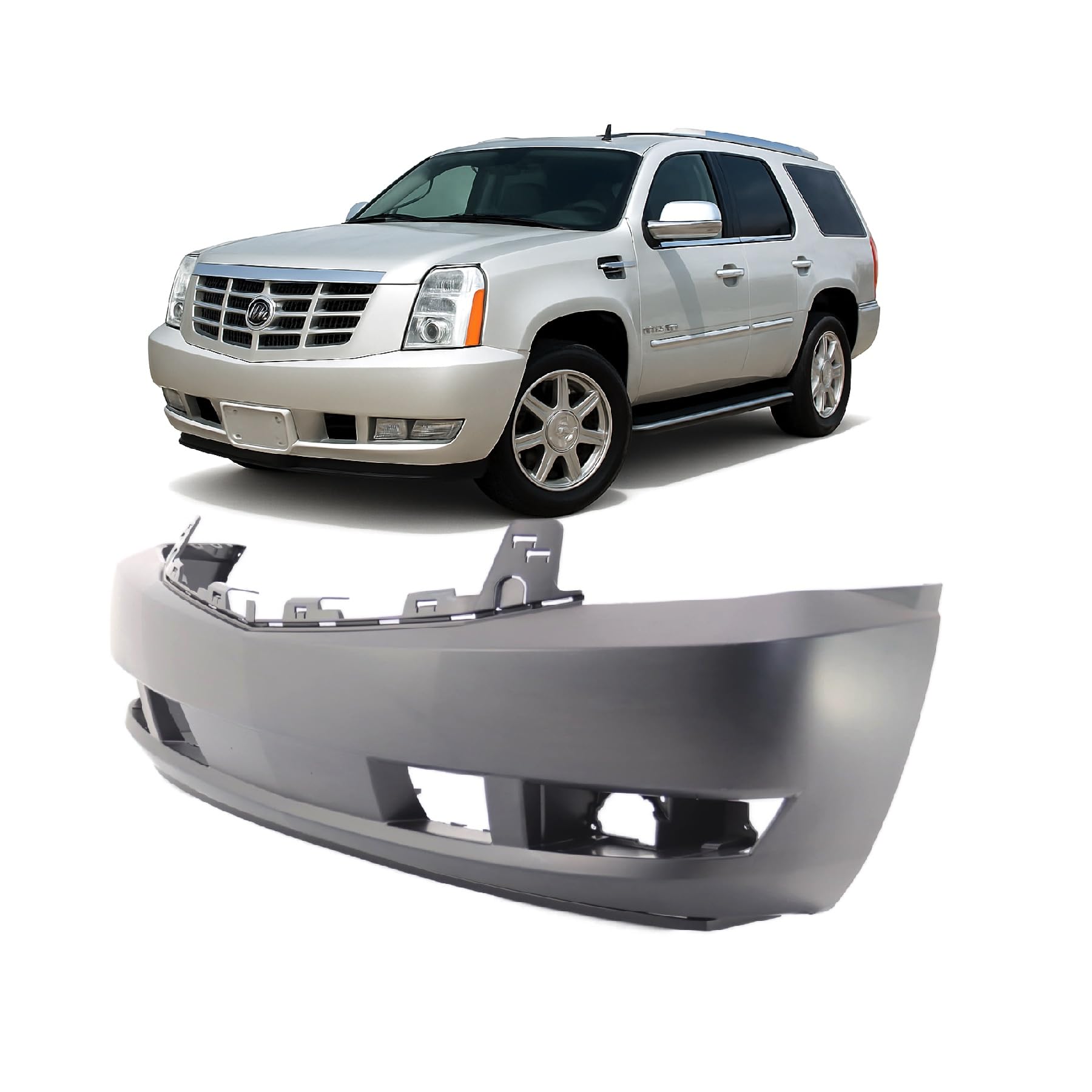 FitParts Compatible with Cadillac Escalade 2007–2014 Front Bumper Cover