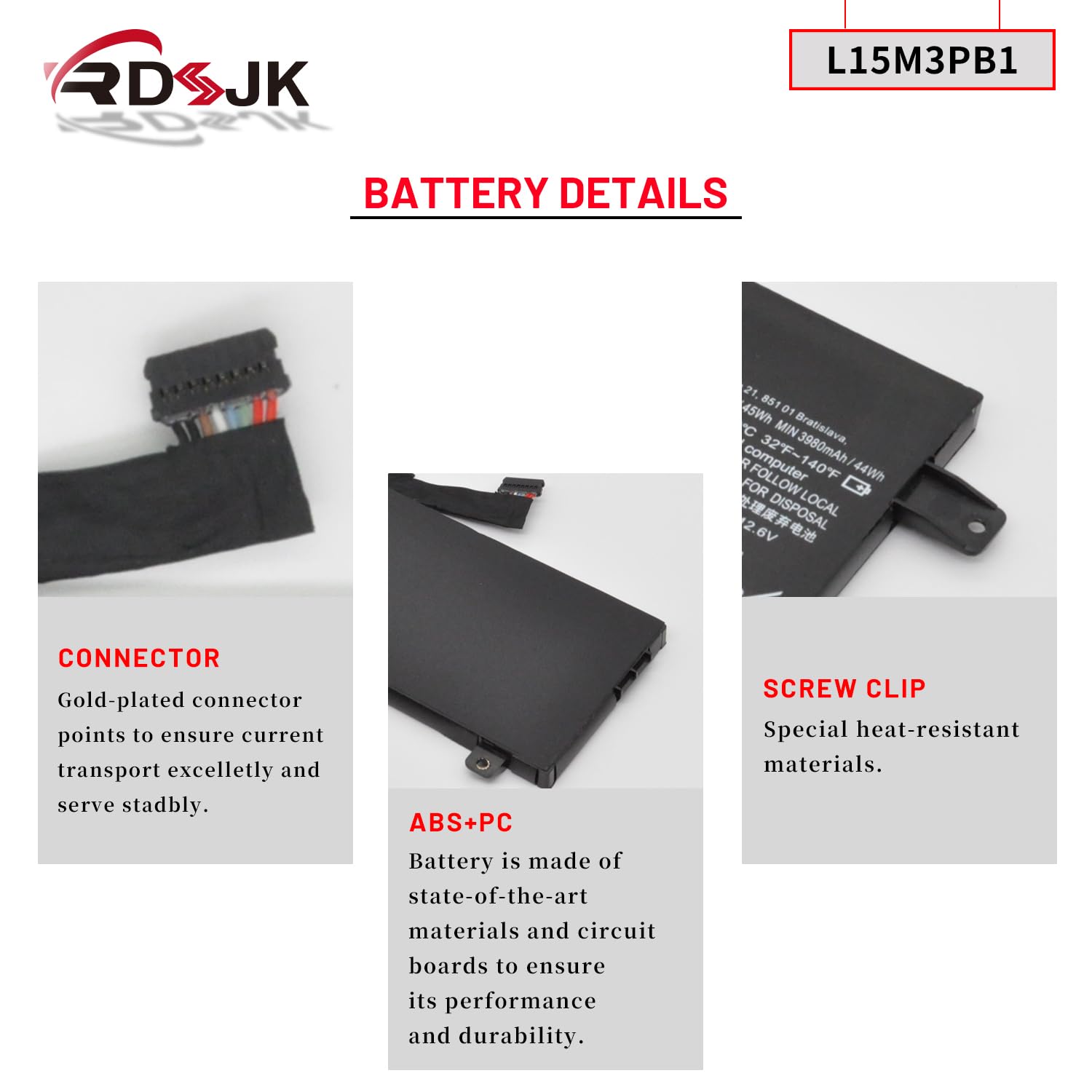 Amazon.com: L15M3PB1 L15L3PB1 Laptop Battery for Lenovo Flex 11