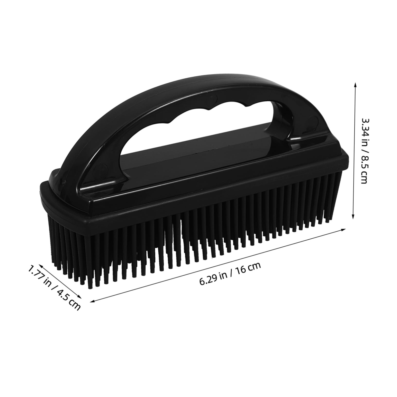 HOLIDYOYO Hair Removal Tool Lint Roller for Couch Silicone Hair Cleaning Brush Black