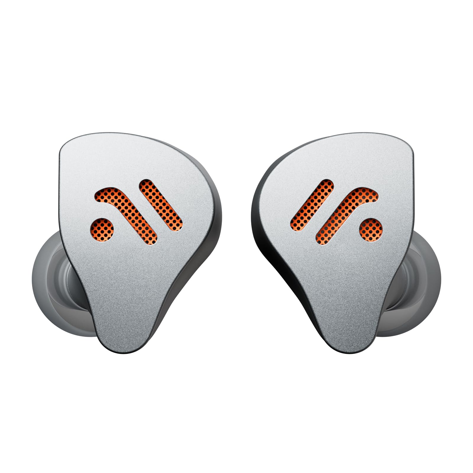 Fosi Audio IM4 Auricolari HiFi IEM con struttura aperta, driver in berillio da 10 mm, doppio magnete N52 e doppia camera, cavo staccabile a 2 pin bilanciato da 3,5 mm, per studio/musica, Argento
