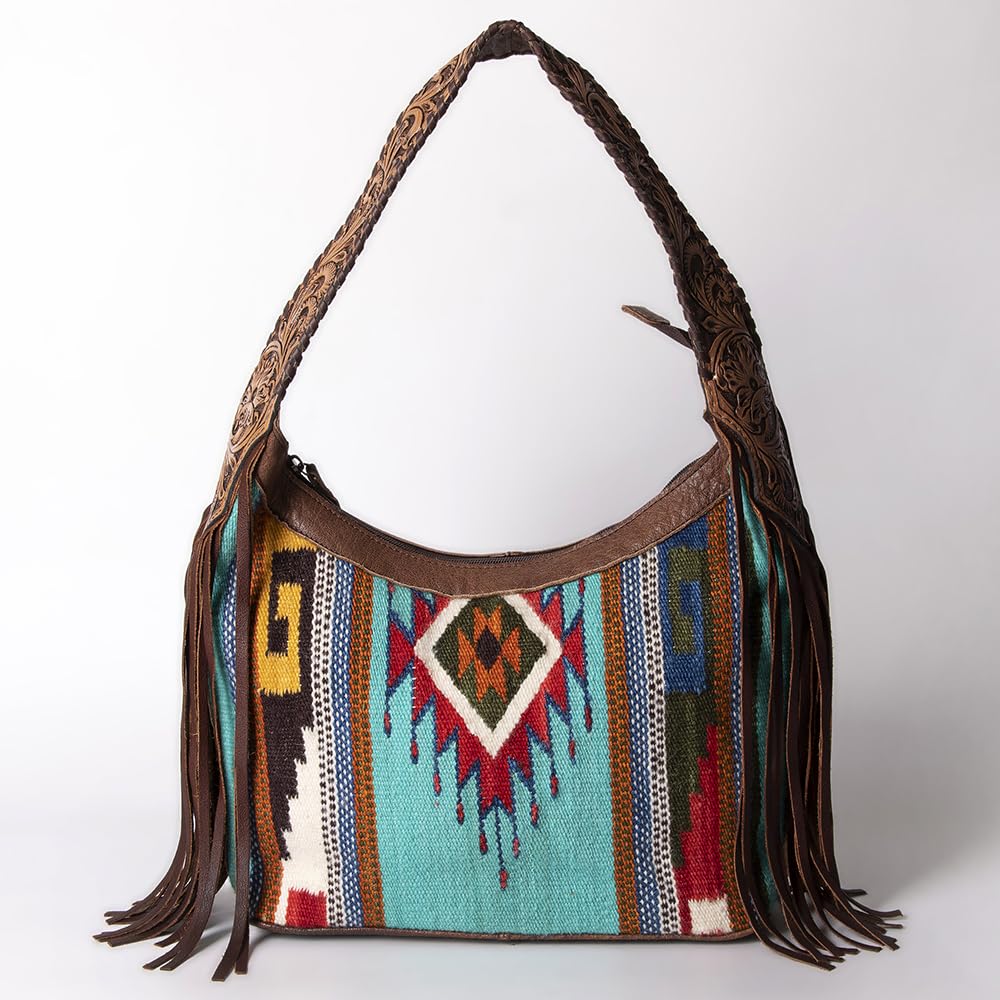 American Darling Hobo Saddle Blanket Genuine Leather Western Women Bag | Handbag Purse | Leather Hobo Bag | Hobo Bags for Women | Hobo Purse | Cute Hobo Bag