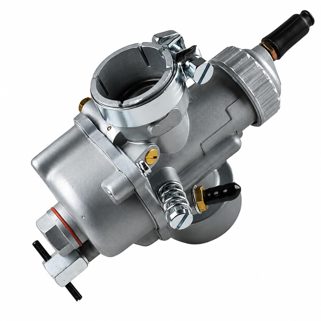 Carburatore 23 per Motozappa 2 Tempi - Compatibile con Motore Jlo 197 Beta B 205-210 - Attacco Collettore 29 mm - Attacco Filtro Aria 35.75 mm