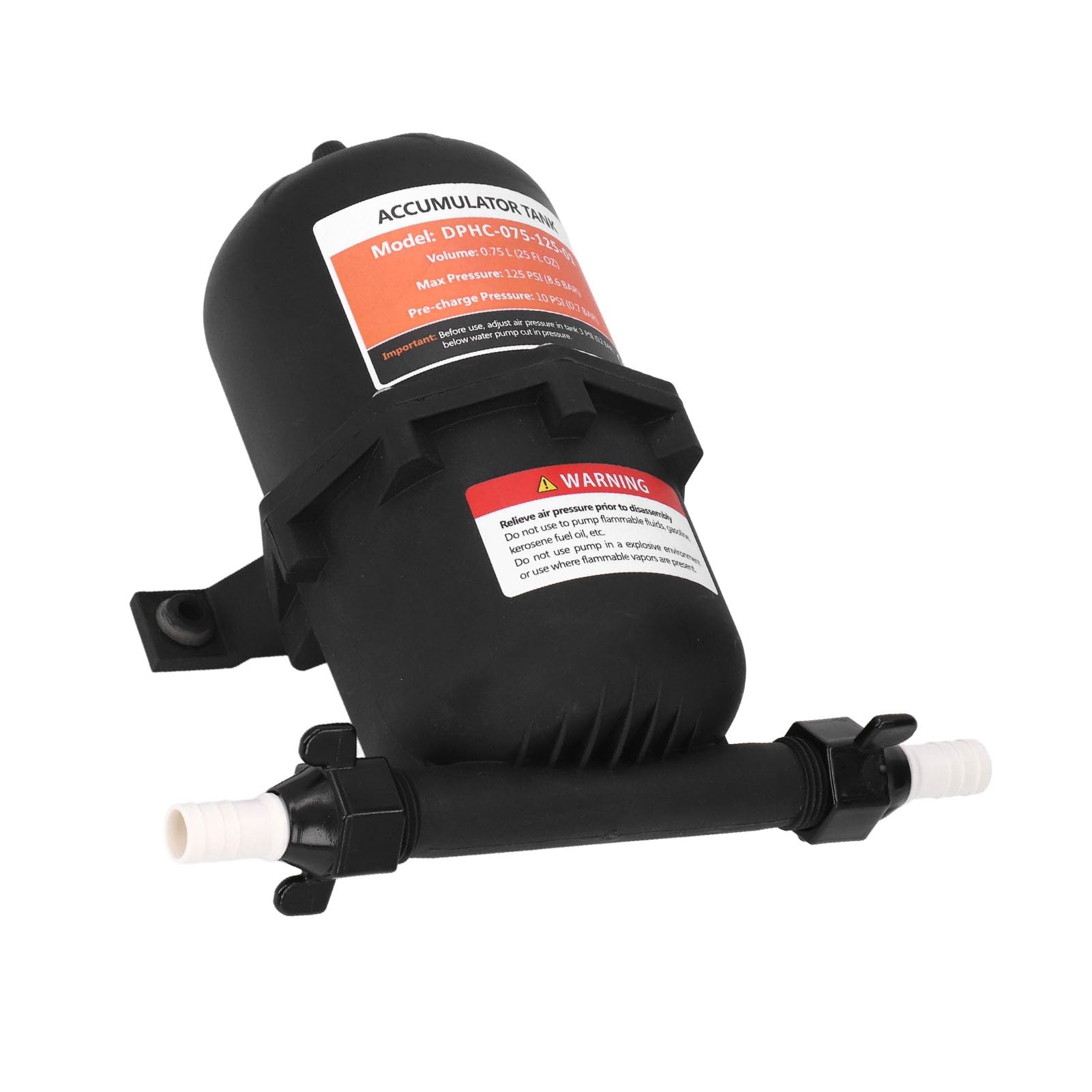 Akkumulatortank Hochleistungs 0,75 L Maximal 125 PSI für Wohnmobil-Bootspumpenzubehör