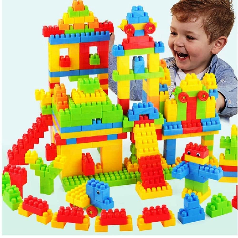 HRK DIY Plastic Building Blocks / Pieces for Kids , Puzzle Games for Kids DIY Toys for Children Educational & Learning Toy for Kids, Girls & Boys (Multicolor) (B0B97PXVFG) Amazon Price History, Amazon Price Tracker
