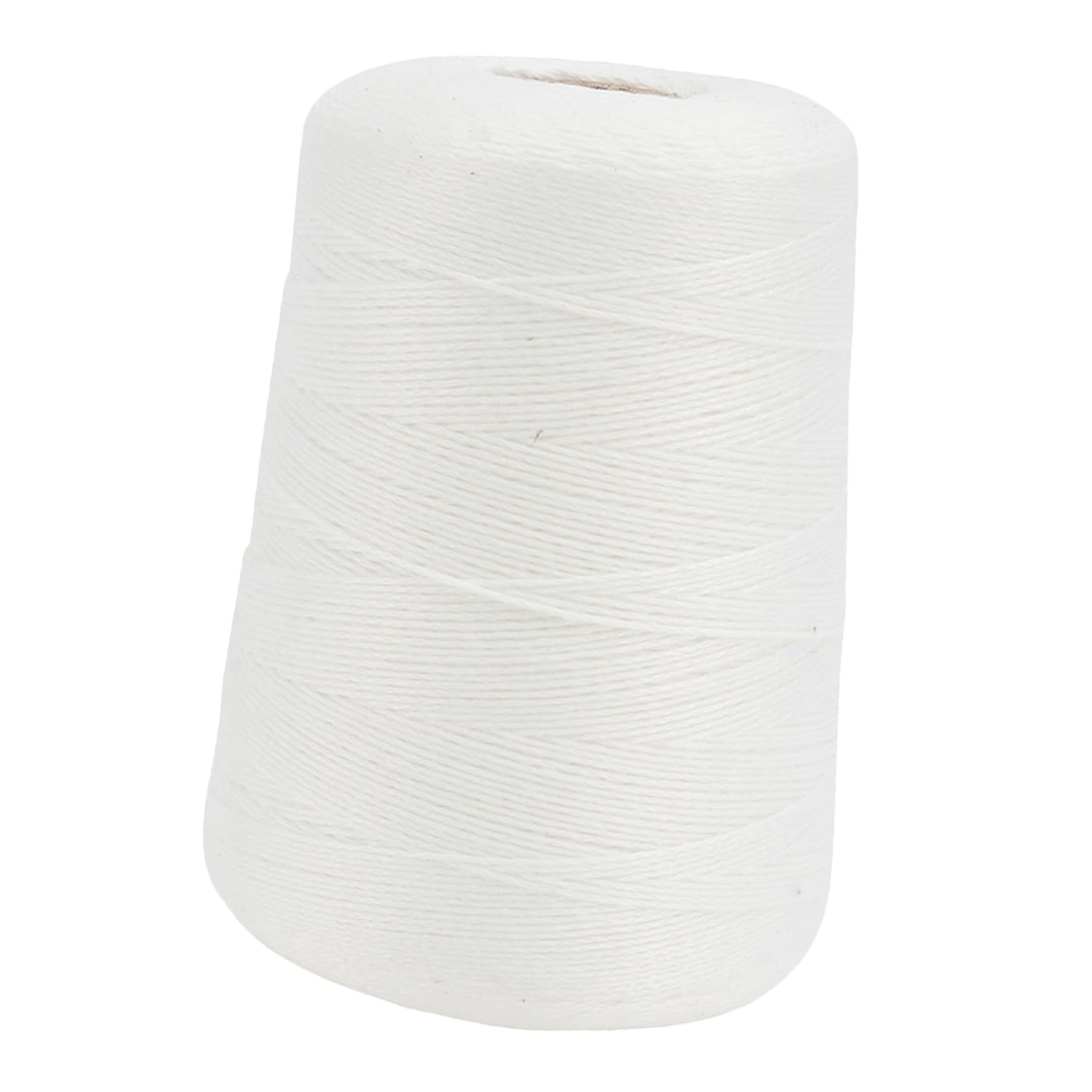 TOPBATHY 1 Rouleau de Ficelle en Coton Blanc 1mm pour Emballage de Viande et Saucisson, Corde Alimentaire pour Bricolage Cuisine Familiale