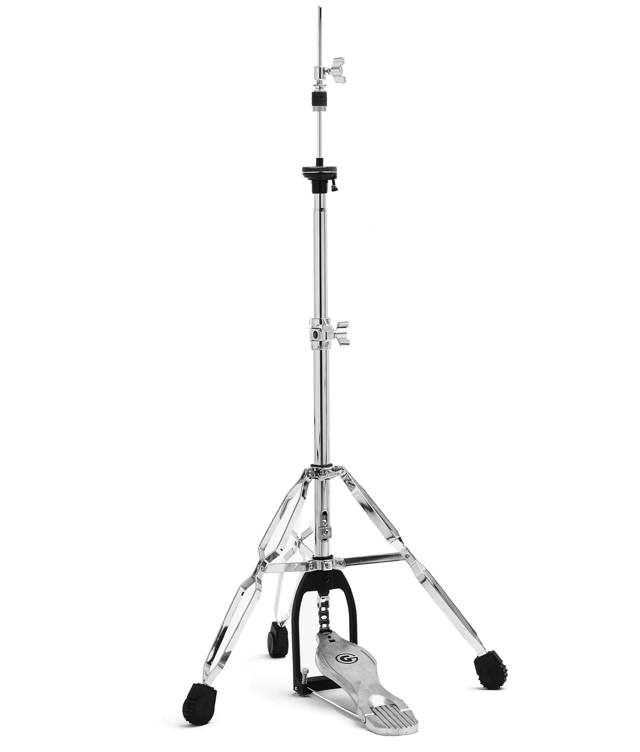 Gibraltar Medium Weight Double Braced Hi-Hat Stand, Percussion Chrome Drum Set Hardware, For Snare Drum Practice Pad, 5707