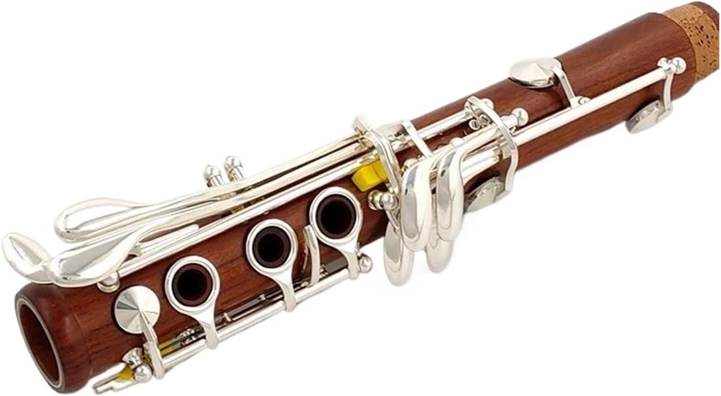 Professional Clarinet Bb Rosewood Silver Plated Keys