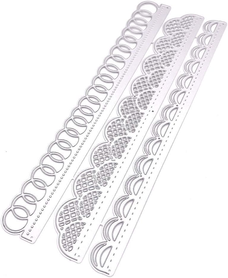 KSCRAFT Lacey Slimline Edge Metal Cutting Dies Stencils for DIY Scrapbooking/Photo Album Decorative Embossing DIY Paper Cards