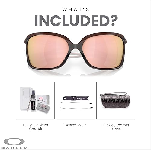 Miniatura 9 de Oakley Wildrye OO9230 - Gafas de sol mariposa para mujer  correa de accesorio de paquete  kit de iWear de diseñador
