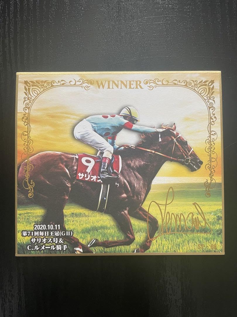 競馬 サイン色紙 グランアレグリア