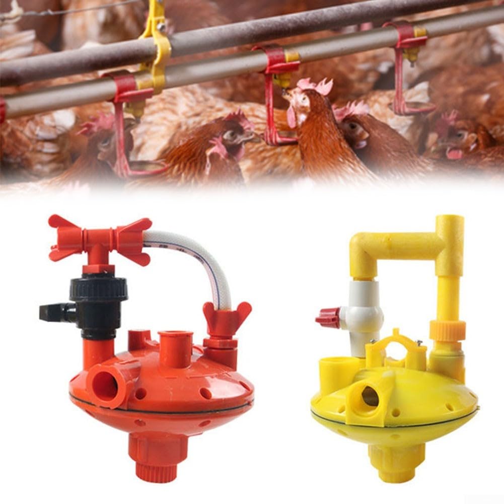 Controlla l'approvvigionamento idrico della tua fattoria di polli con un regolatore di pressione avanzato (rosso)