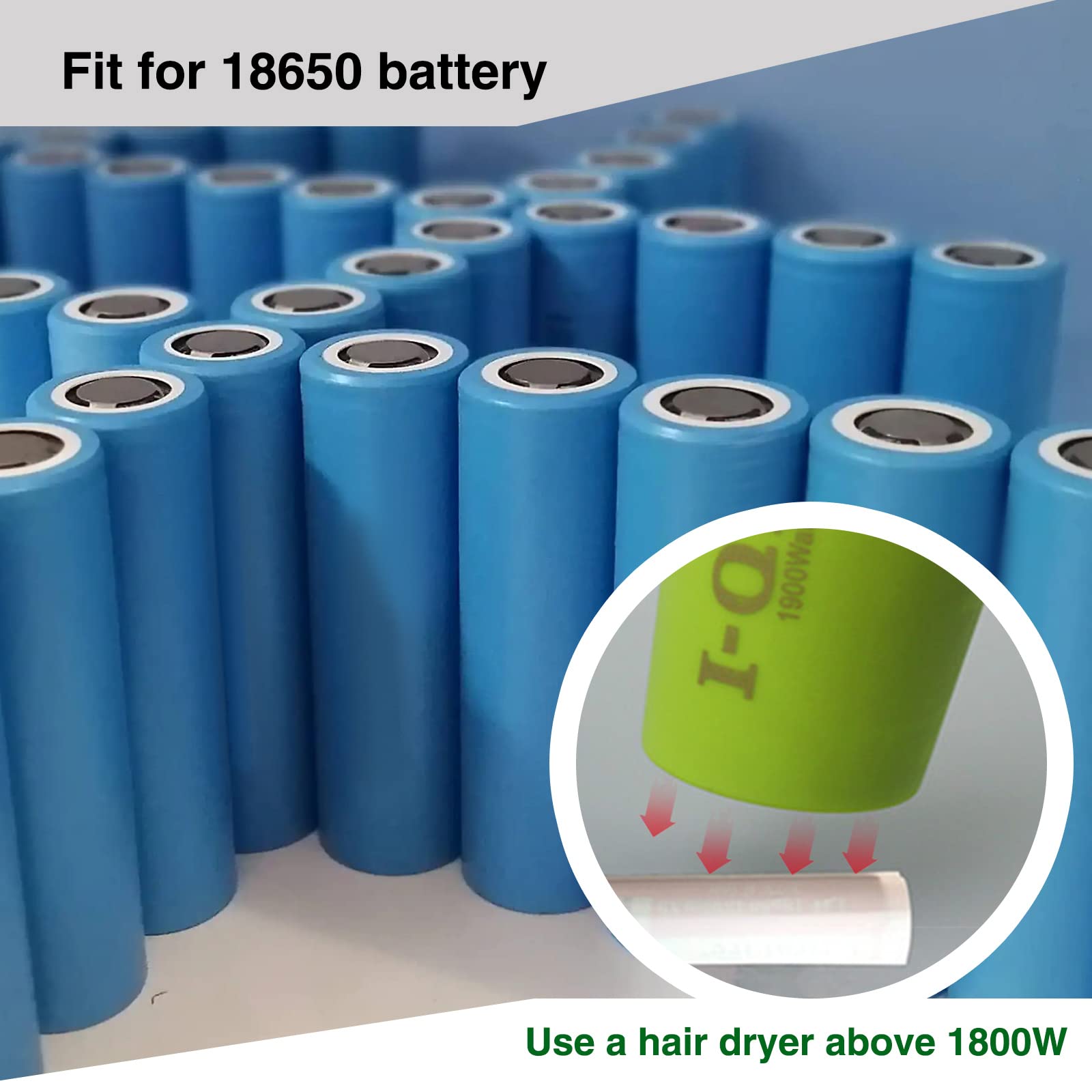 Film Termoretraibile Per Batterie 18650 - PVC, Larghezza 29,5 Mm, 10 Metri | Isolante E Protettivo