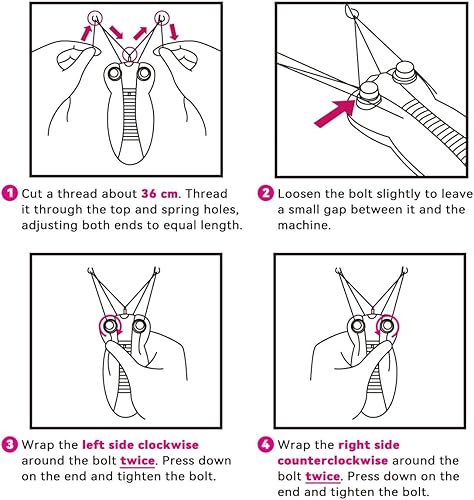 Miniatura 3 de EC VISION - Removedor de vello facial eléctrico para mujer, depiladora de belleza para mujer, depiladora facial de algodón (rosa)