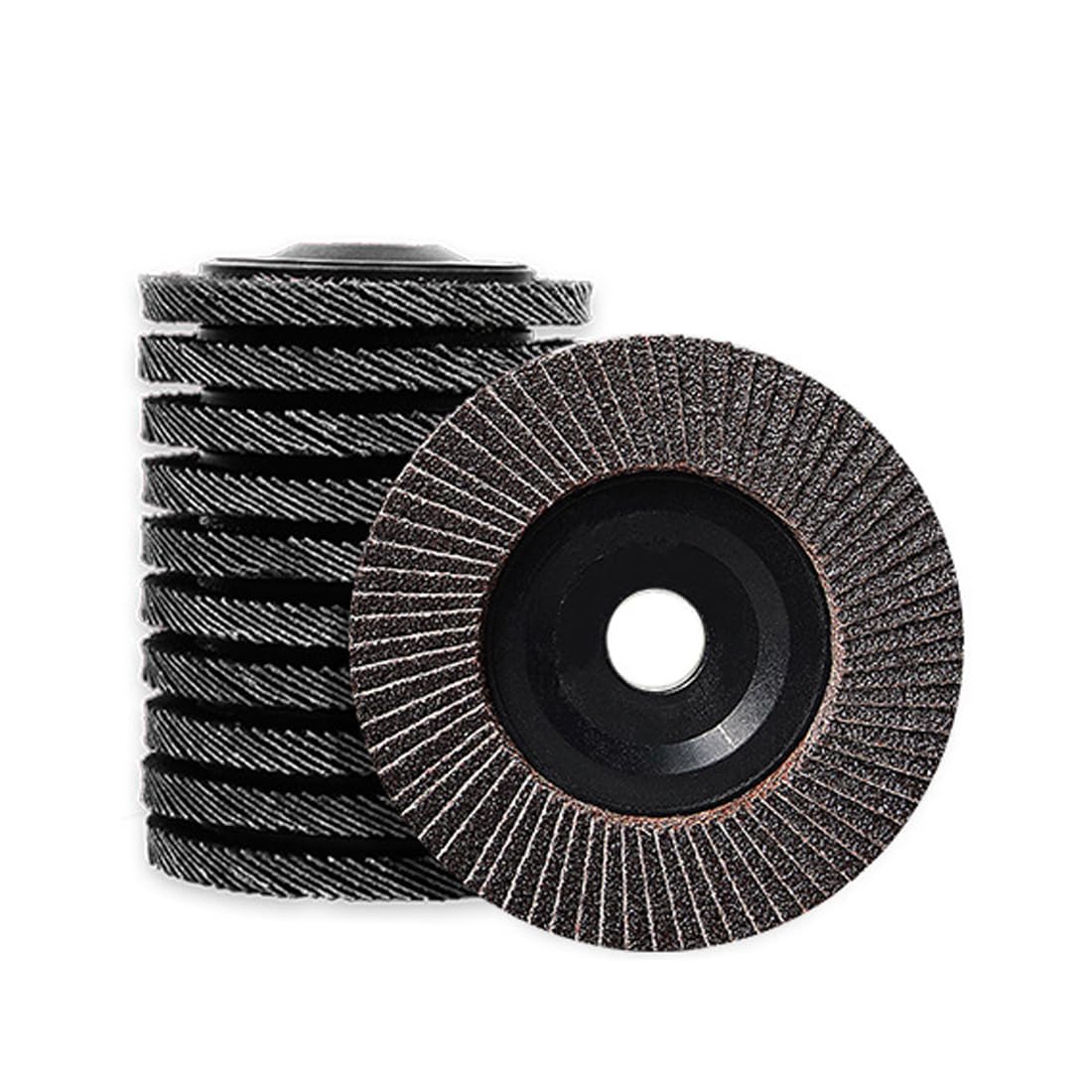 Disques à lamelles 100mm en Corindon Marron élimination efficace de la rouille 60#