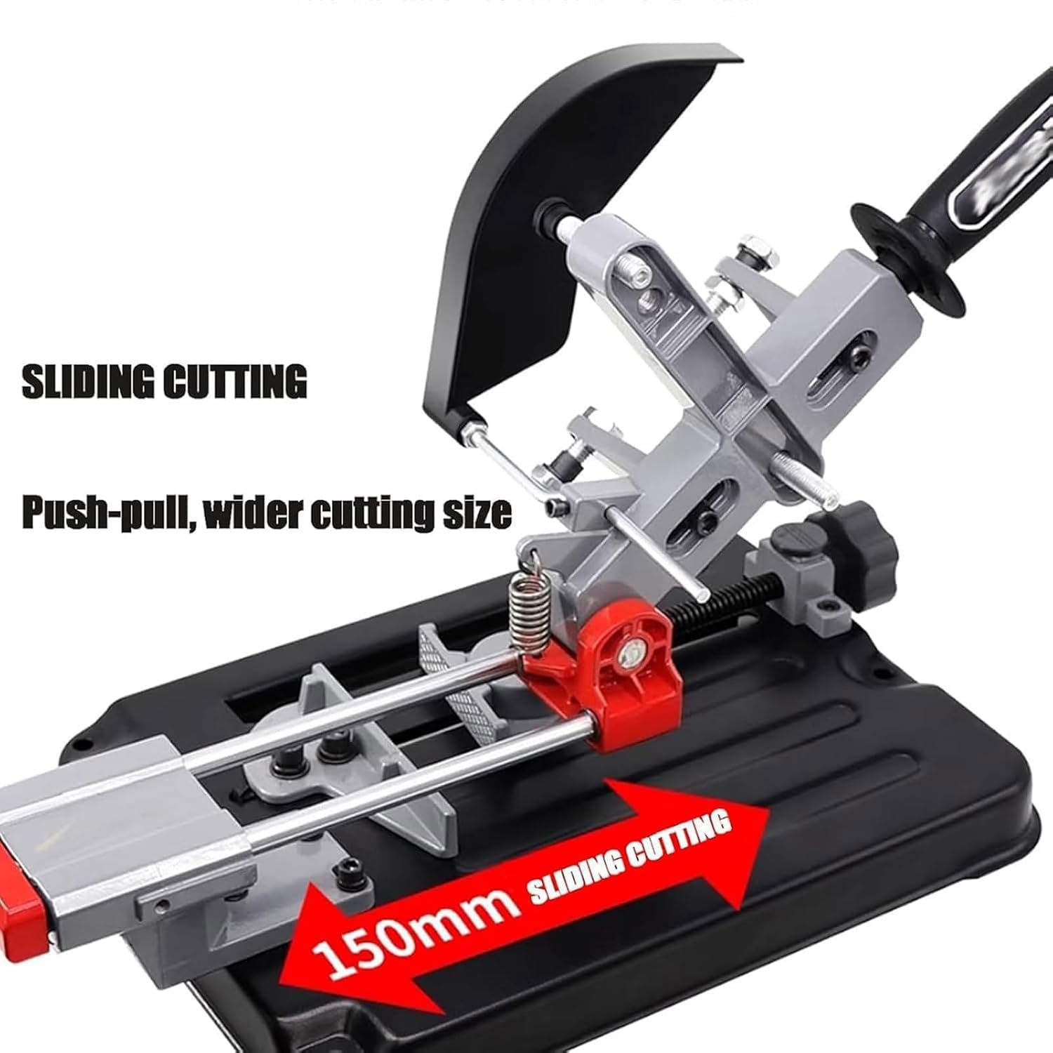 Aluminum alloy angle grinder stand, pull rod angle grinder stand, with wood and metal cutting parts, 45° angle, angle grinder accessories