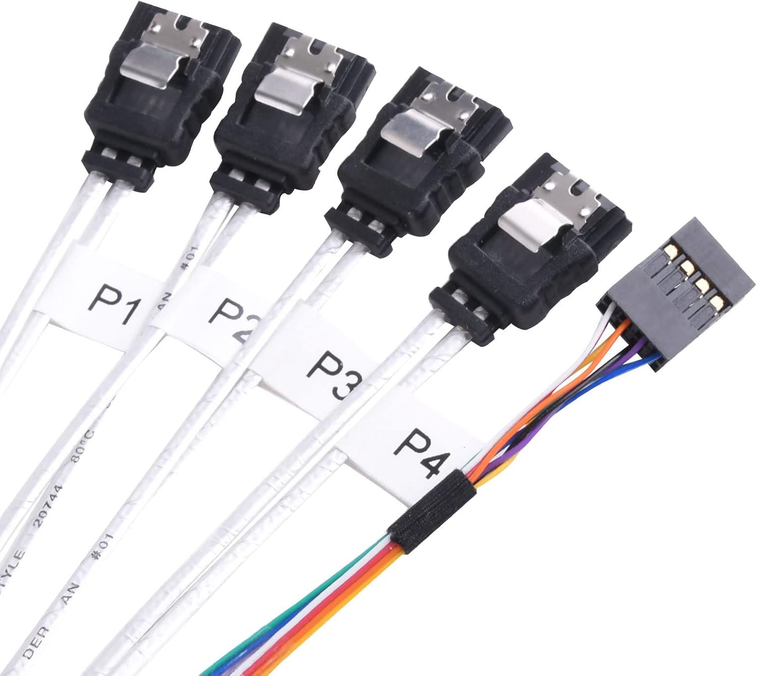 SilverStone Technology CPS05 SFF-8643 to SATA7-Pin with Sideband Mini SAS HD Cable, SST-CPS05