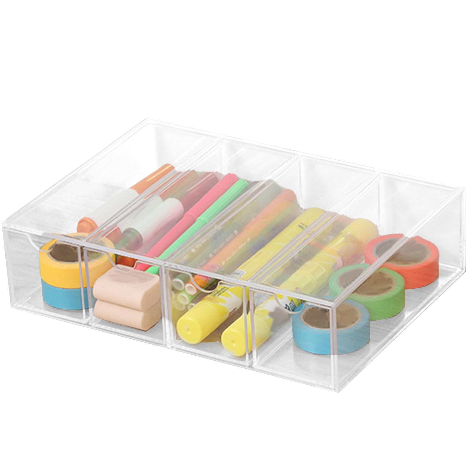 Organisateur de lunettes de soleil en acrylique transparent à 4 couches