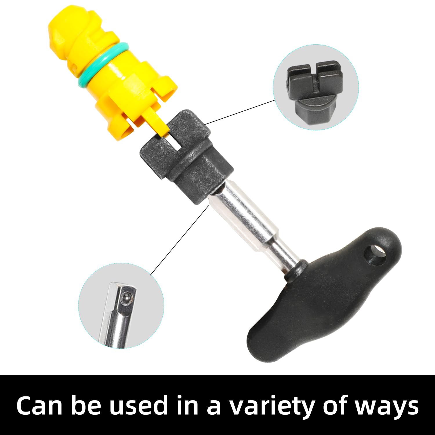 DPTOOL Clé pour bouchons de vidange d’huile Kit de démontage pour VW with Clé à cliquet Replace 090-999 DPR350