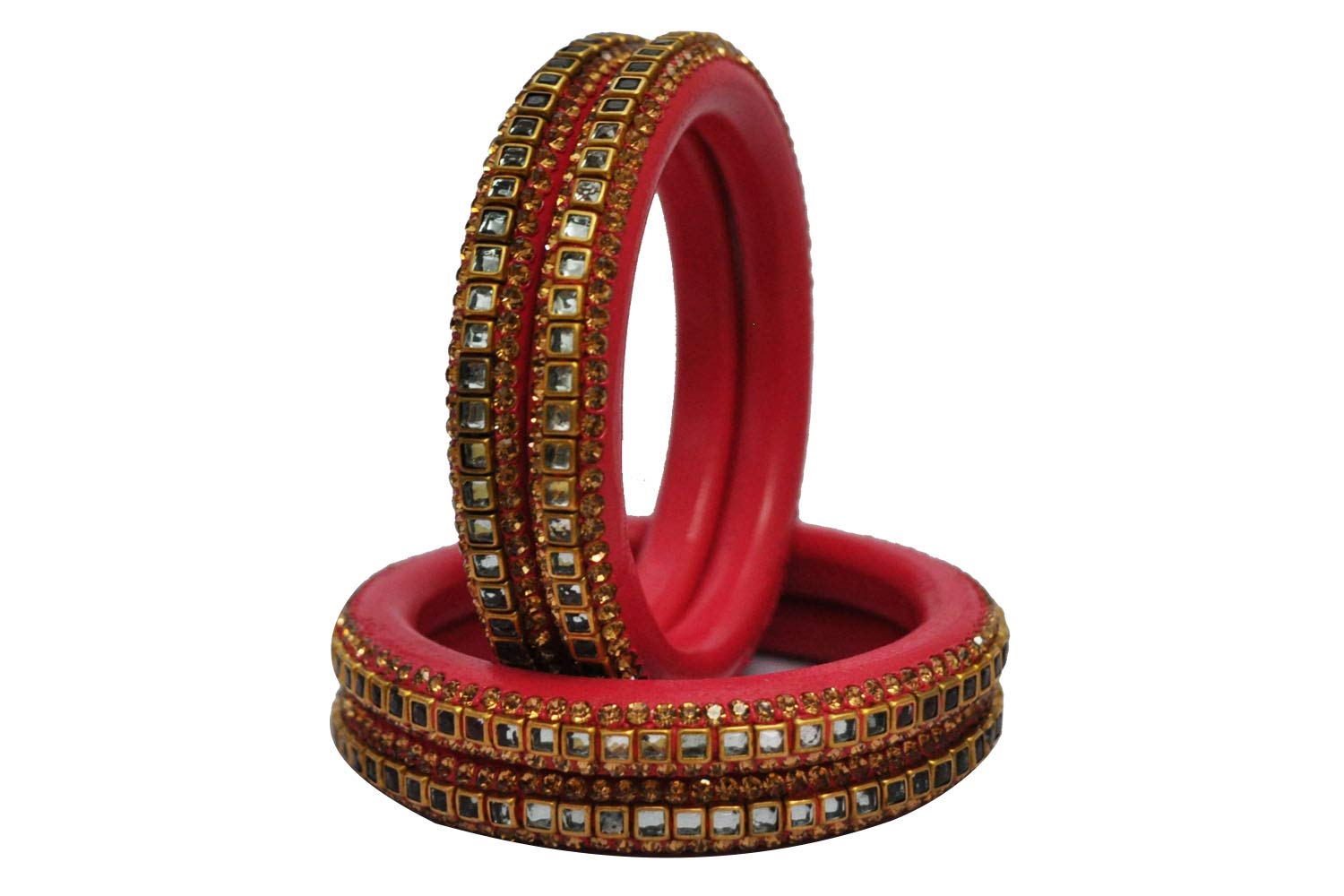 Nxtgenfashion Lac & Kundan Kada for Women (Pack of 4 )