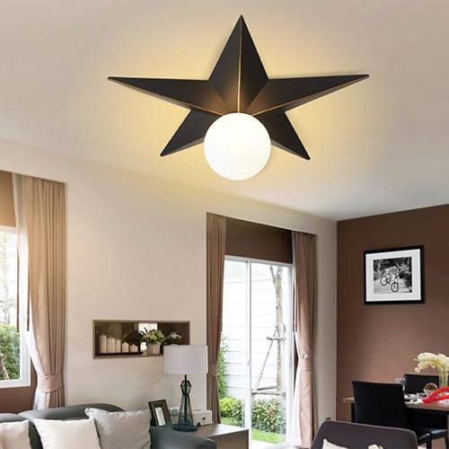 Luvkczc Lámpara de techo de montaje empotrado, lámpara de techo industrial de metal negro de 15 pulgadas con bombilla G9 blanca suave de 3000 K,