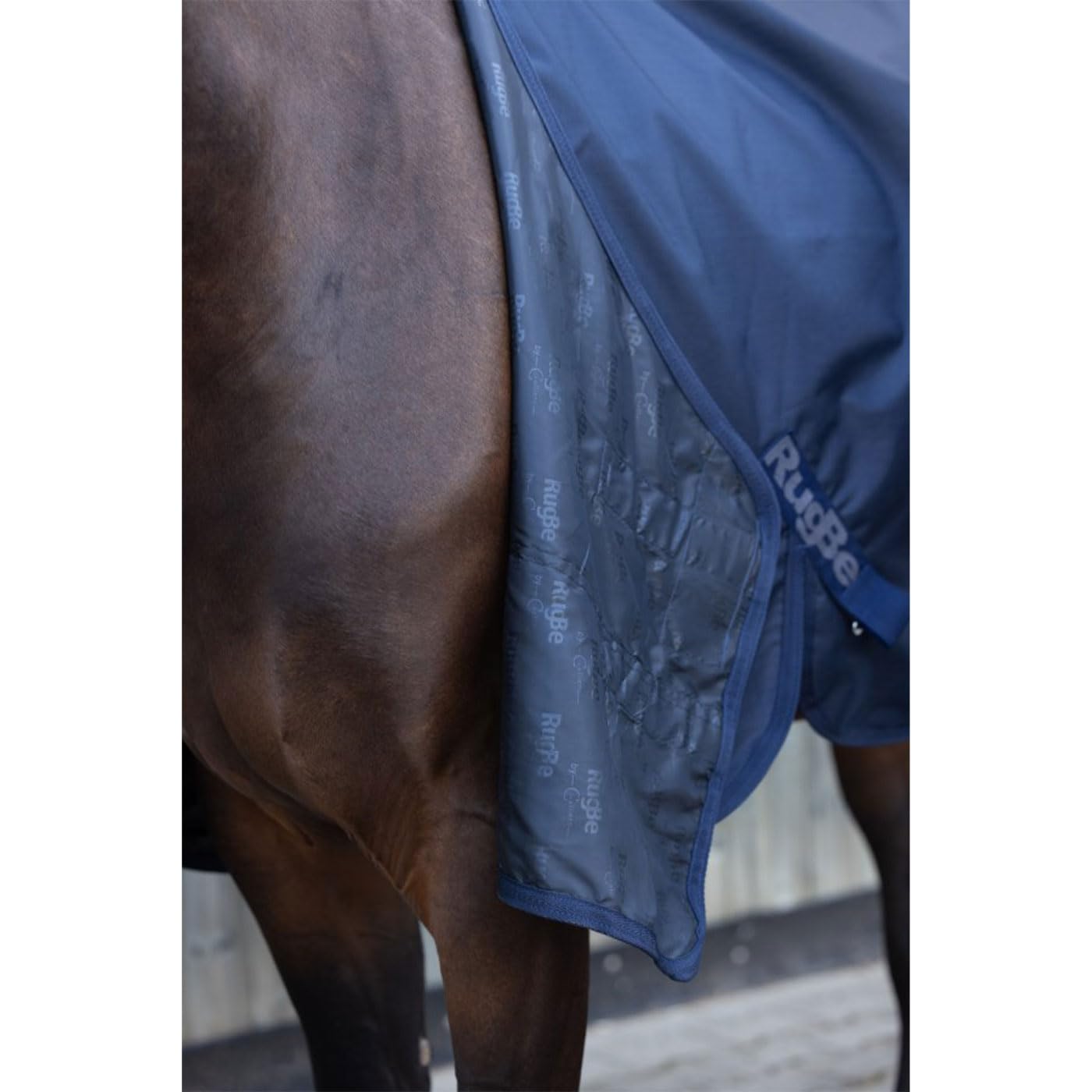 Coperta invernale per cavallo, RugBe IceProtect, coperta per esterni, con imbottitura da 200 g, 600 denari, resistente all'acqua fino a 3000 mm (155)