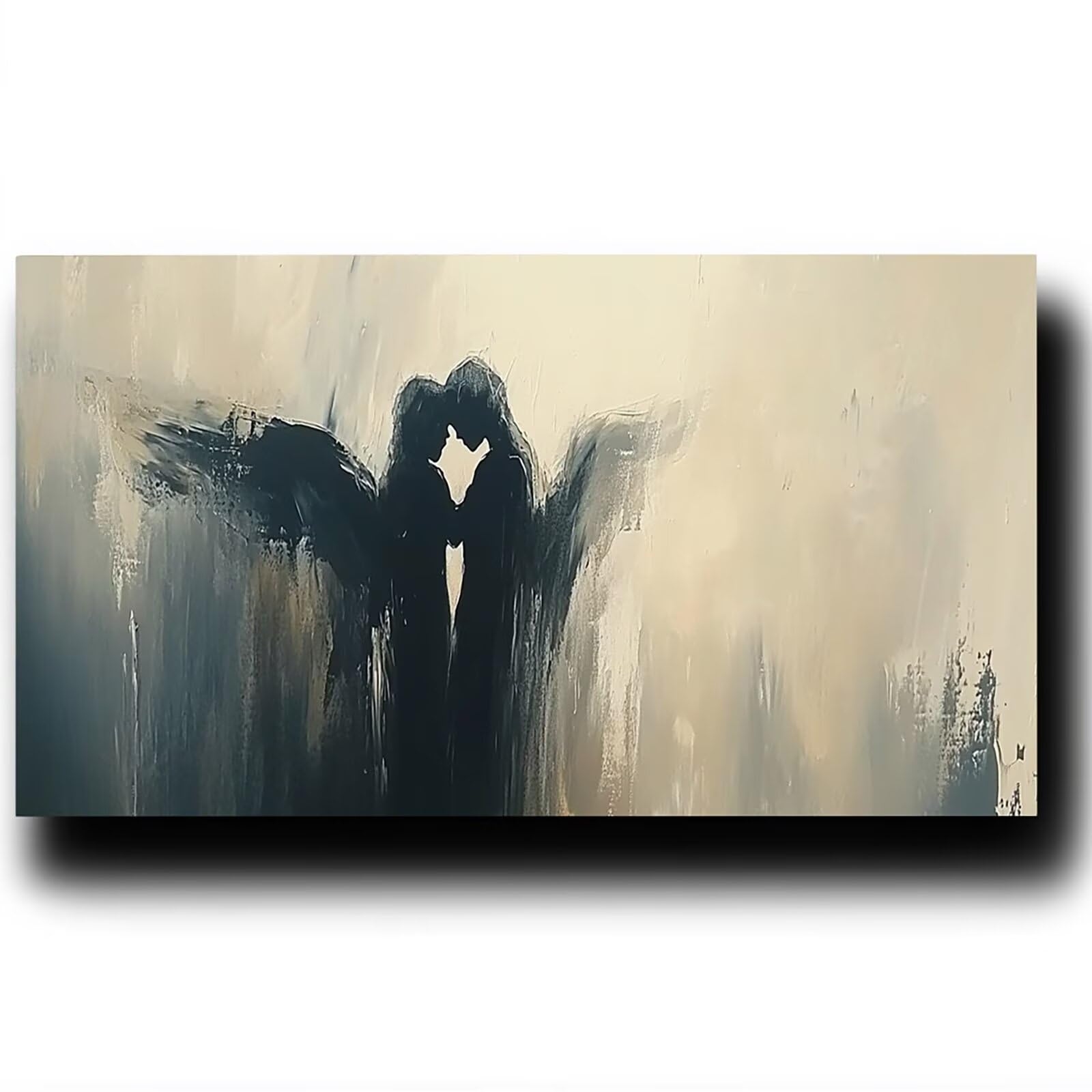 DIY Malen nach Zahlen Erwachsene Paar Malen nach Zahlen ab 7 jahre Mädchen Engel Kreativ set für Erwachsene mit Leinwand Acrylfarben set und Pinsel, Bastelset zum Bemalen für Wanddeko 80X160cm 7w-0-6