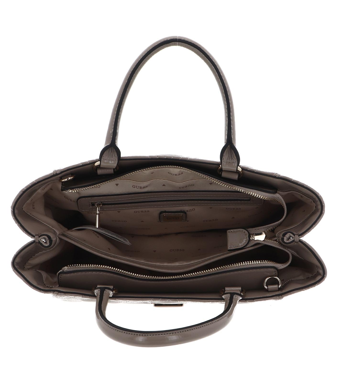 GUESS Handtasche Schultertasche Deesa Tote Taupe beige
