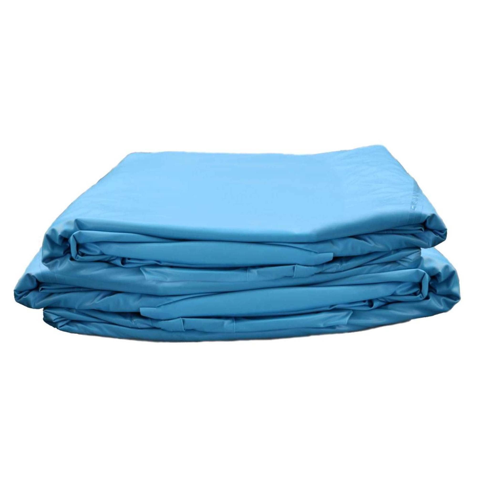 Premium Poolfolie für Rundpool, 450 cm x 150 cm, Stärke: 0,6 mm, blau, Keilbiese